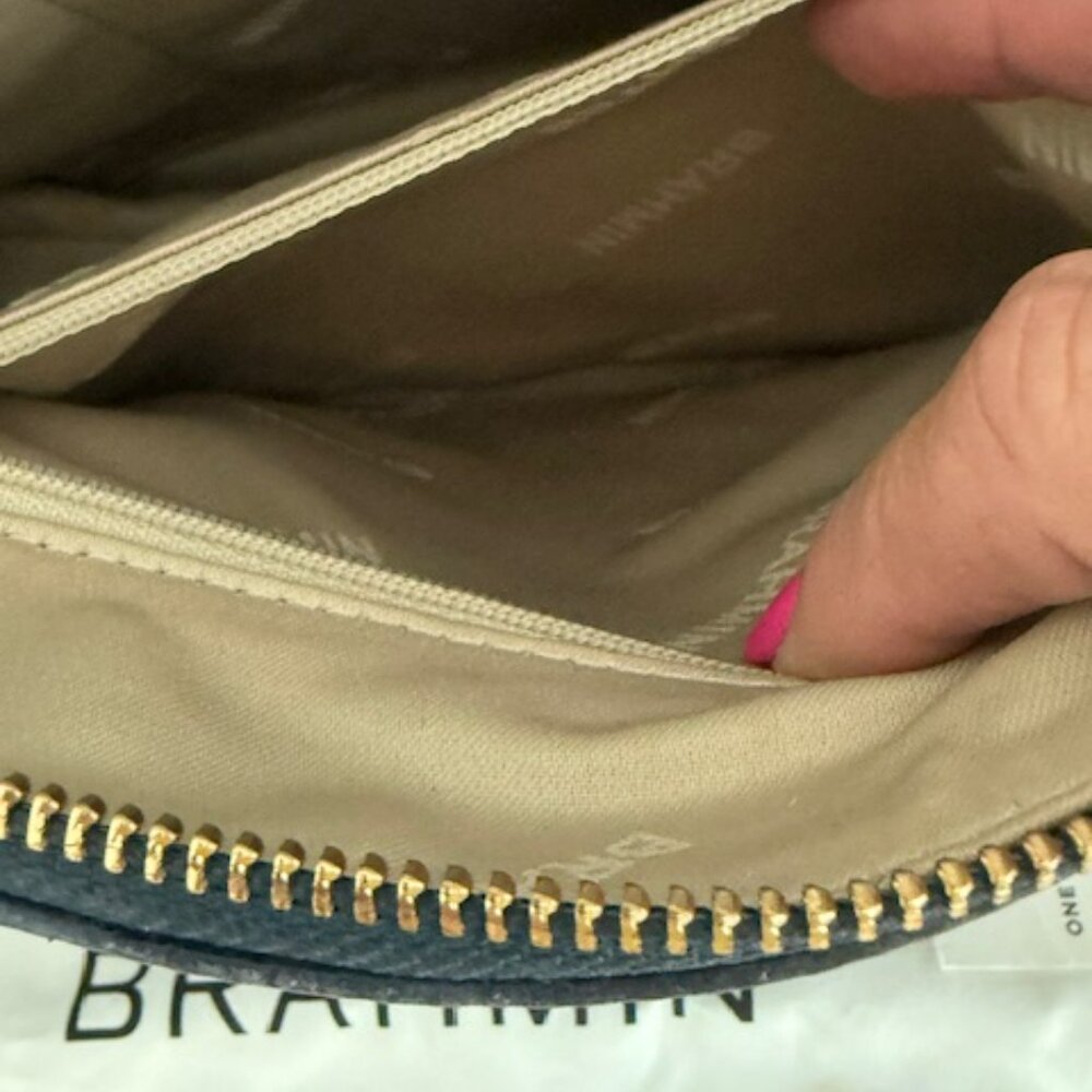 Brahmin Duxie Poolside Basque Genuine Leather Crossbody/Handbag - Picture 7 of 10